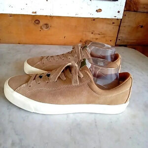 Last Resort AB Skateboarding Shoe Unisex Womens 12 Men's 10 Tan Suede